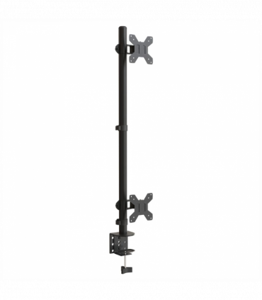 vidaXL Dual Monitor Stand Black Steel VESA 75/100 mm