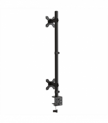 vidaXL Dual Monitor Stand Black Steel VESA 75/100 mm