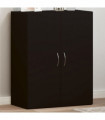 vidaXL File Cabinet Black 60x32x77.5 cm Engineered Wood