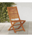 vidaXL Folding Garden Chairs 2 pcs Solid Wood Acacia
