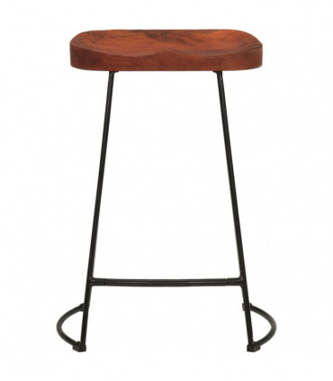 vidaXL Gavin Bar Stools 2 pcs 45x40x63 cm Solid Wood Mango