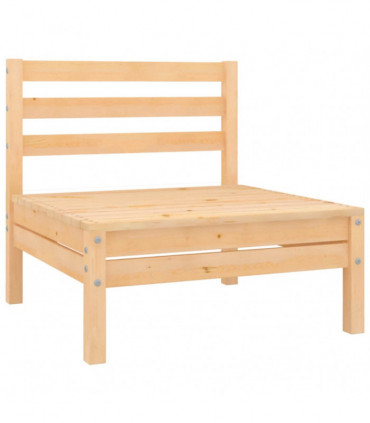 10 Piece Garden Lounge Set Solid Pinewood