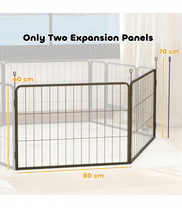Durable Six-Panel Portable Pet Enclosure - Versatile Indoor/Outdoor Use