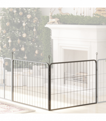 Durable Six-Panel Portable Pet Enclosure - Versatile Indoor/Outdoor Use