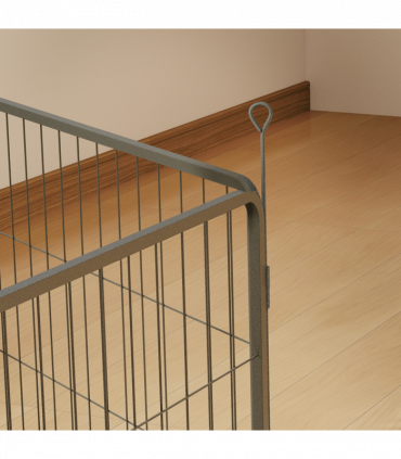 Durable Six-Panel Portable Pet Enclosure - Versatile Indoor/Outdoor Use