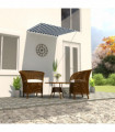 Retractable Awning 100x150 cm Blue and White