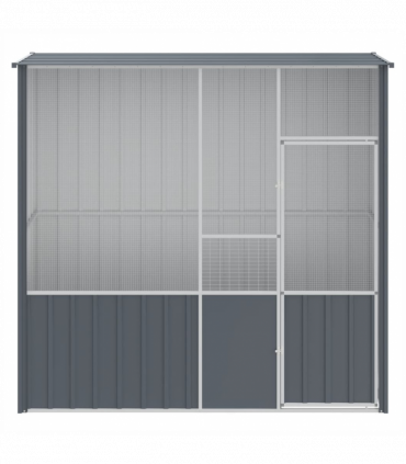 vidaXL Bird Cage Anthracite 215x78x200 cm Galvanised Steel