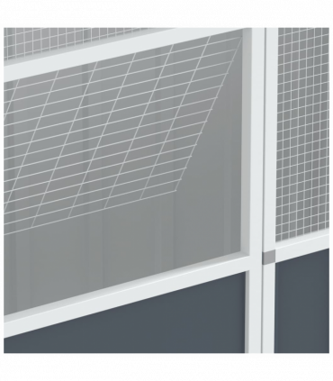 vidaXL Bird Cage Anthracite 215x78x200 cm Galvanised Steel