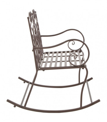 vidaXL Garden Bench 104 cm Iron Antique Brown