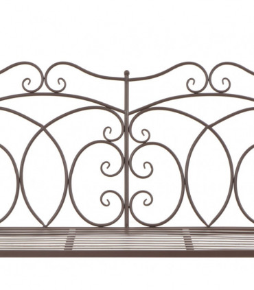 vidaXL Garden Bench 104 cm Iron Antique Brown