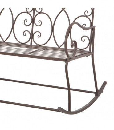 vidaXL Garden Bench 104 cm Iron Antique Brown