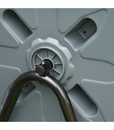 160L Outdoor Tumbling Compost Bin w/ Dual Chamber, Sliding Doors, Grey