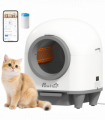 PawHut 80L Self Cleaning Cat Litter Tray with APP Control Safety Protection
