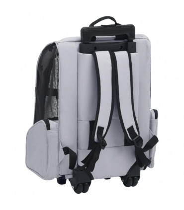 vidaXL Foldable Multipurpose Pet Trolley Grey