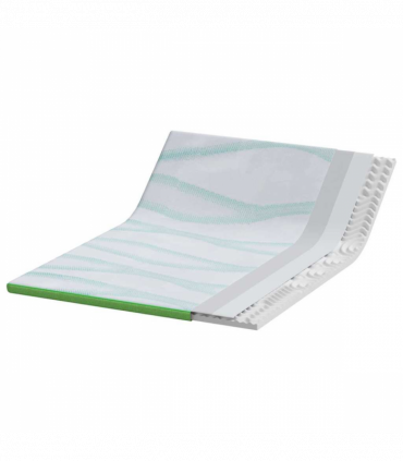vidaXL Mattress Pads White and Green 140 x 200 cm