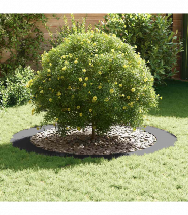 vidaXL Flat Tree Rings 5 pcs Anthracite Ø90 / 120 cm Steel