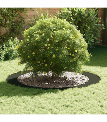 vidaXL Flat Tree Rings 5 pcs Olive green Ø90 / 120 cm Steel