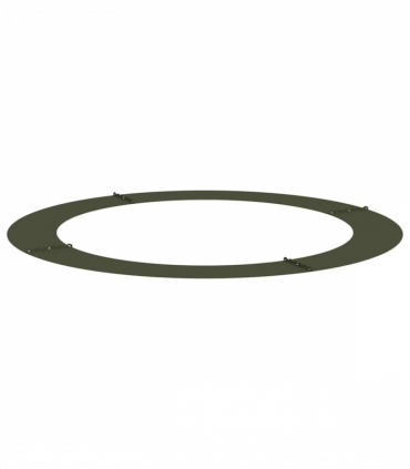 vidaXL Flat Tree Rings 5 pcs Olive green Ø90 / 120 cm Steel