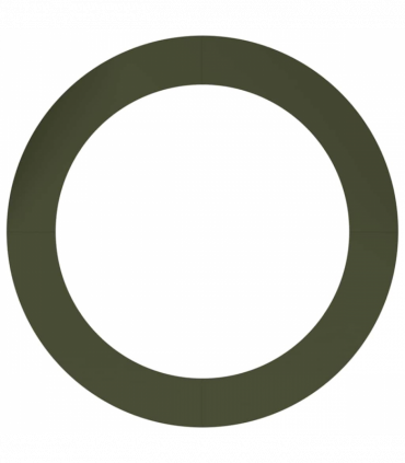 vidaXL Flat Tree Rings 5 pcs Olive green Ø90 / 120 cm Steel