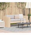 vidaXL Garden Sofa Brown 134 x 60 x 62 cm Solid pine wood