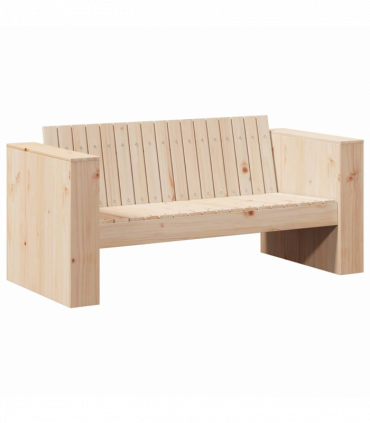 vidaXL Garden Sofa Brown 134 x 60 x 62 cm Solid pine wood