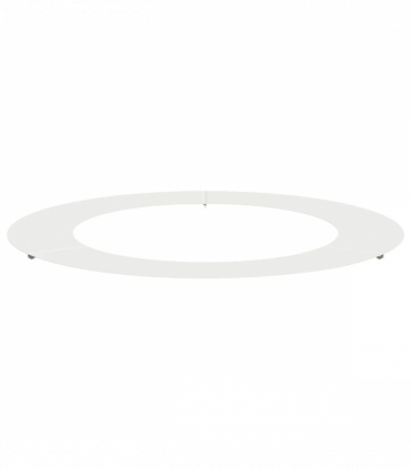 vidaXL Flat Tree Ring White Ø60 / 90 cm Steel