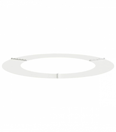 vidaXL Flat Tree Ring White Ø60 / 90 cm Steel