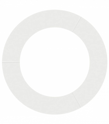 vidaXL Flat Tree Ring White Ø60 / 90 cm Steel