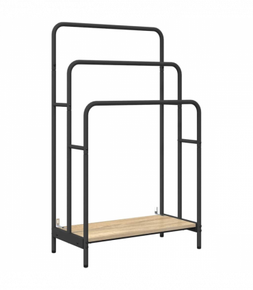 vidaXL Cloth Rack Sonoma oak 60 x 30 x 100.5 cm Engineered wood