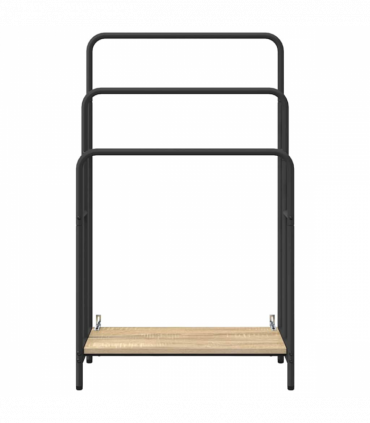 vidaXL Cloth Rack Sonoma oak 60 x 30 x 100.5 cm Engineered wood