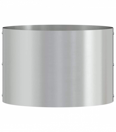 vidaXL Garden Planter Silver 30 x 30 x 20 cm Galvanised steel