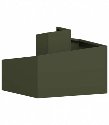 vidaXL Garden Planter Olive green 60 x 60 x 50 cm Steel
