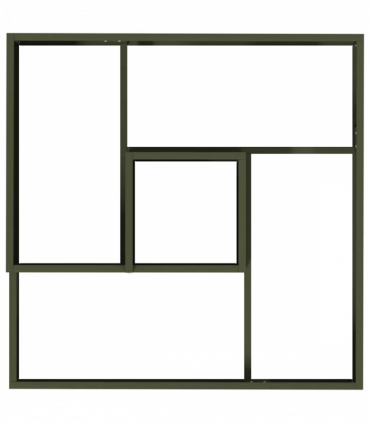 vidaXL Garden Planter Olive green 60 x 60 x 50 cm Steel