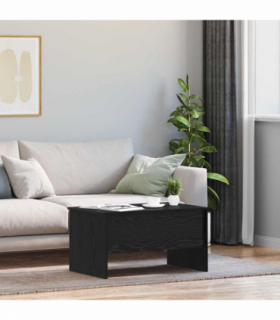 vidaXL Coffee Table Black oak 80 x 50.5 x 42.5 cm Engineered wood