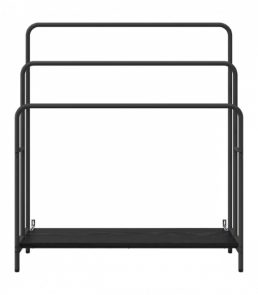 vidaXL Cloth Rack Black oak 90 x 30 x 100.5 cm Engineered wood