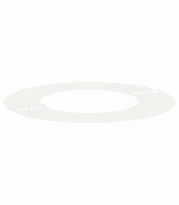 vidaXL Flat Tree Rings 5 pcs White Ø40 / 70 cm Steel