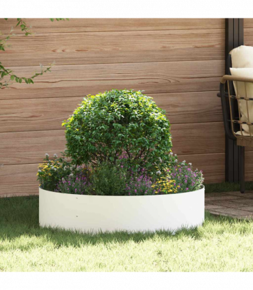 vidaXL Garden 5 pcs White 80 x 80 x 20 cm Steel
