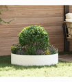 vidaXL Garden 5 pcs White 80 x 80 x 20 cm Steel