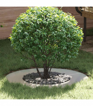 vidaXL Flat Tree Rings 5 pcs Silver Ø40 / 70 cm Galvanised steel