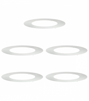 vidaXL Flat Tree Rings 5 pcs Silver Ø50 / 80 cm Galvanised steel