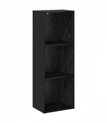 vidaXL Bookcase Black oak 40 x 30 x 114 cm Engineered Wood
