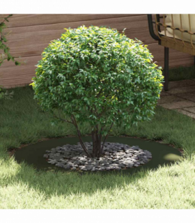 vidaXL Flat Tree Ring Olive green Ø50 / 80 cm Steel