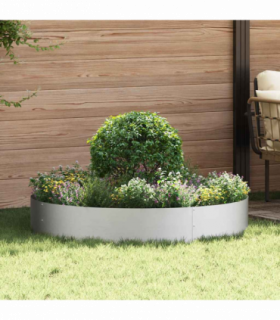 vidaXL Garden Planter Silver 120 x 120 x 20 cm Galvanised steel
