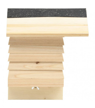 Bee Hotel Solid Firwood 22x20x20 cm