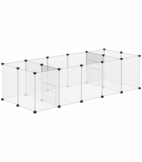 Pet Playpen, 18 Panels DIY Small Animal Cage for Guinea Pigs Hedgehogs