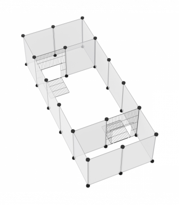 Pet Playpen, 18 Panels DIY Small Animal Cage for Guinea Pigs Hedgehogs