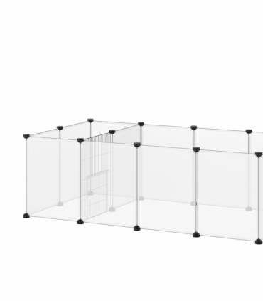 Pet Playpen, 18 Panels DIY Small Animal Cage for Guinea Pigs Hedgehogs