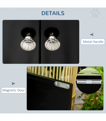 Raised Dog Bowls for Large Dogs Feeding Station Stand, Storage -  Pawhut