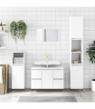 vidaXL Bathroom Cabinet White 80x33x60 cm Engineered Wood