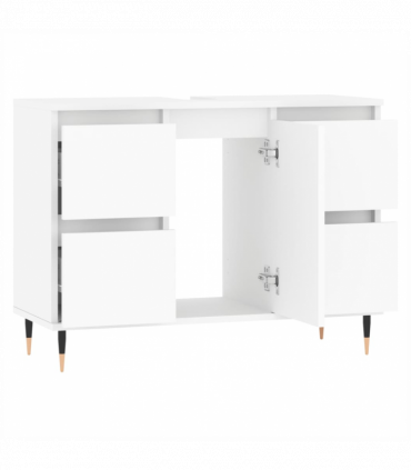 vidaXL Bathroom Cabinet White 80x33x60 cm Engineered Wood